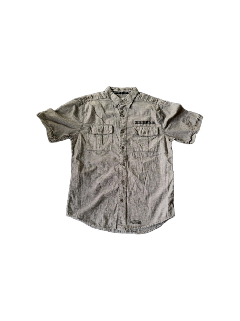 Harley Davidson Button Down Shirt Size Medium B-86